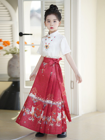 Ljetni hanfu set za djevojčice – Ming stil Tang kostim