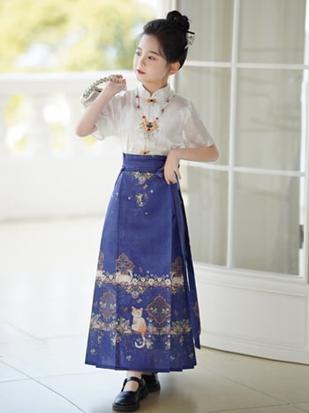 Ljetni hanfu set za djevojčice – Ming stil Tang kostim