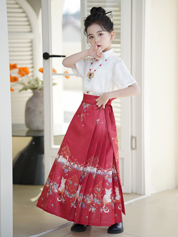 Ljetni hanfu set za djevojčice – Ming stil Tang kostim