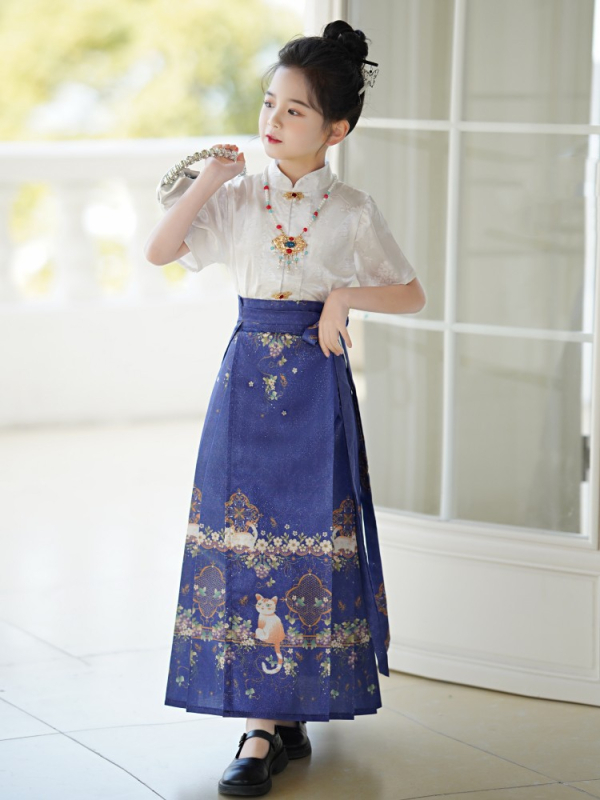 Ljetni hanfu set za djevojčice – Ming stil Tang kostim