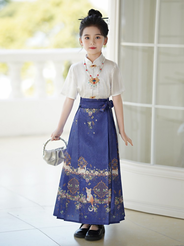 Ljetni hanfu set za djevojčice – Ming stil Tang kostim