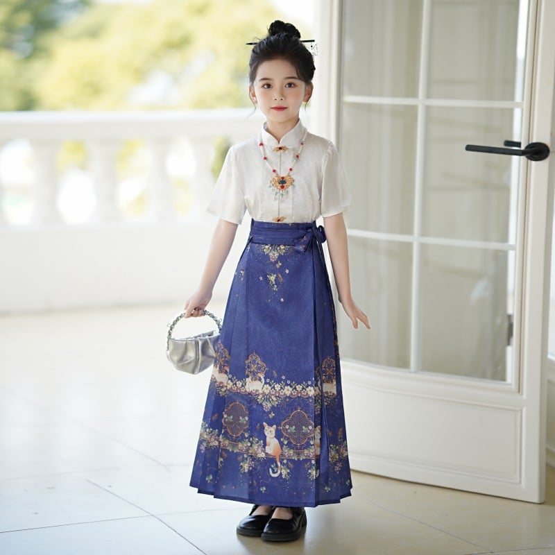 Ljetni hanfu set za djevojčice – Ming stil Tang kostim