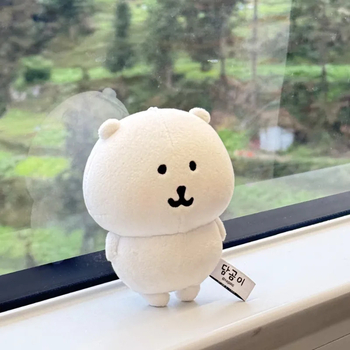 13 cm plišani medo privjesak za ključeve, Nagano – mini nasmiješena lutkica