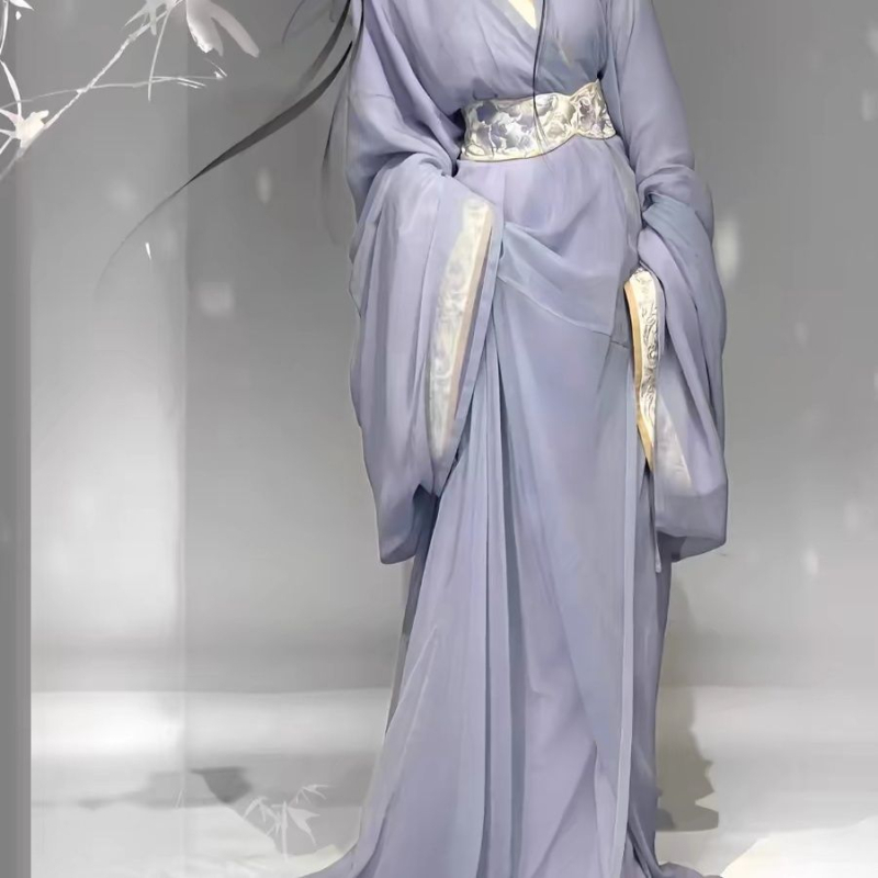 Hanfu haljina s ravnim rubom, stil obnove grobnice Mashan Chu, za svakodnevnu nosnju i scenske nastupe