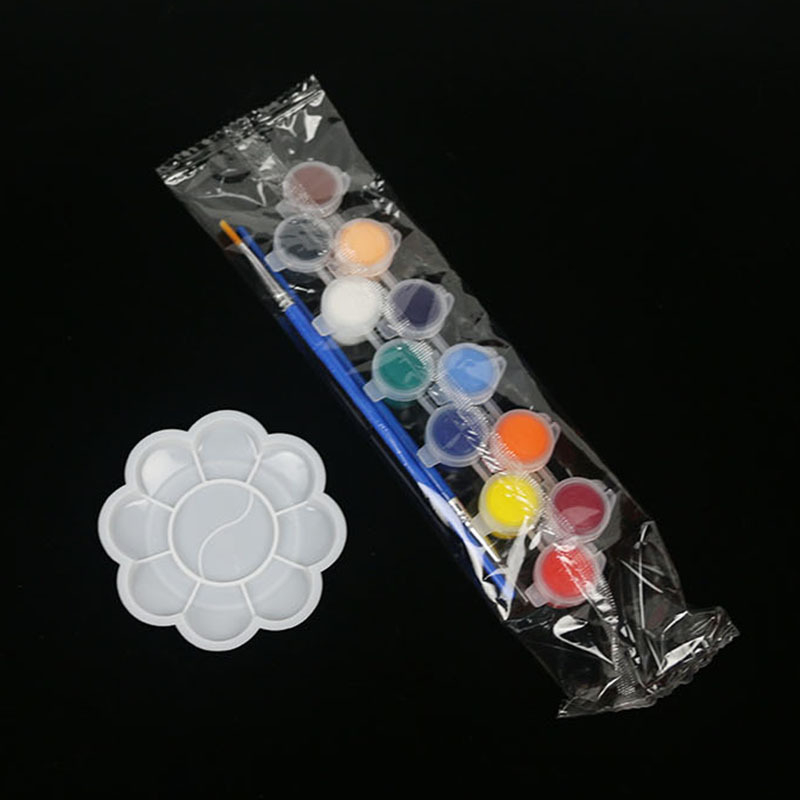 Set akrilnih boja, 2 ml cijevi, 12 boja, za djecu – DIY crtanje i slikanje