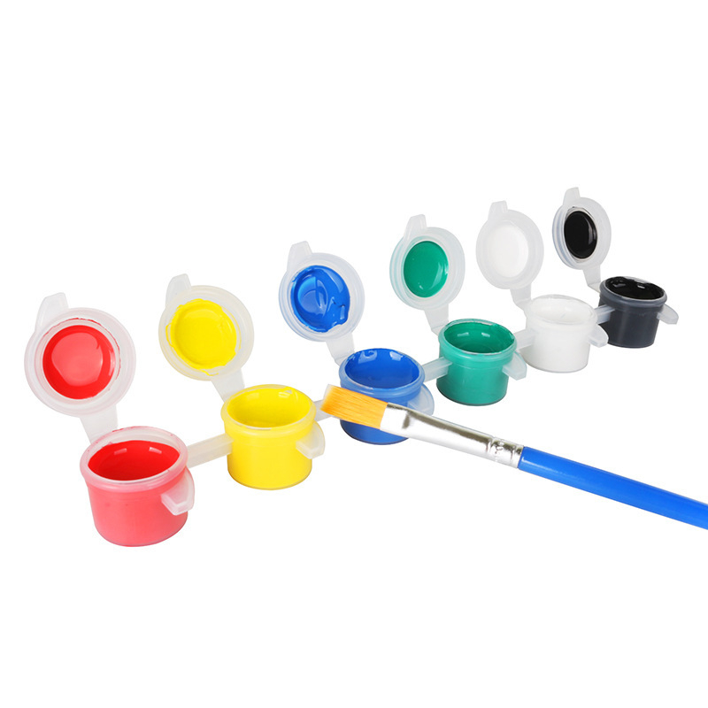 Set akrilnih boja, 2 ml cijevi, 12 boja, za djecu – DIY crtanje i slikanje