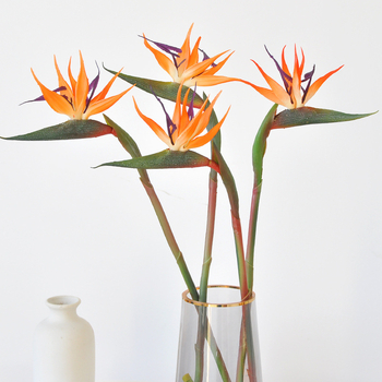Изкуствени цветя Bird of Paradise за домашна украса, саксийни растения, сватбени букети, клончета Strelitzia