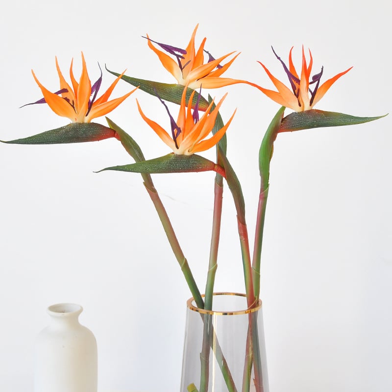 Изкуствени цветя Bird of Paradise за домашна украса, саксийни растения, сватбени букети, клончета Strelitzia
