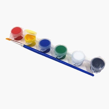 Soo Duo set od 6 akrilnih boja s četkicom za djecu DIY umjetnost