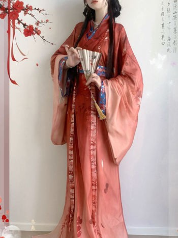 Ženski Hanfu cosplay kostim — haljina u stilu Država u ratu s produženim šlepom, križnim ovratnikom, restaurirani dizajn za svakodnevnu jesen/zimu