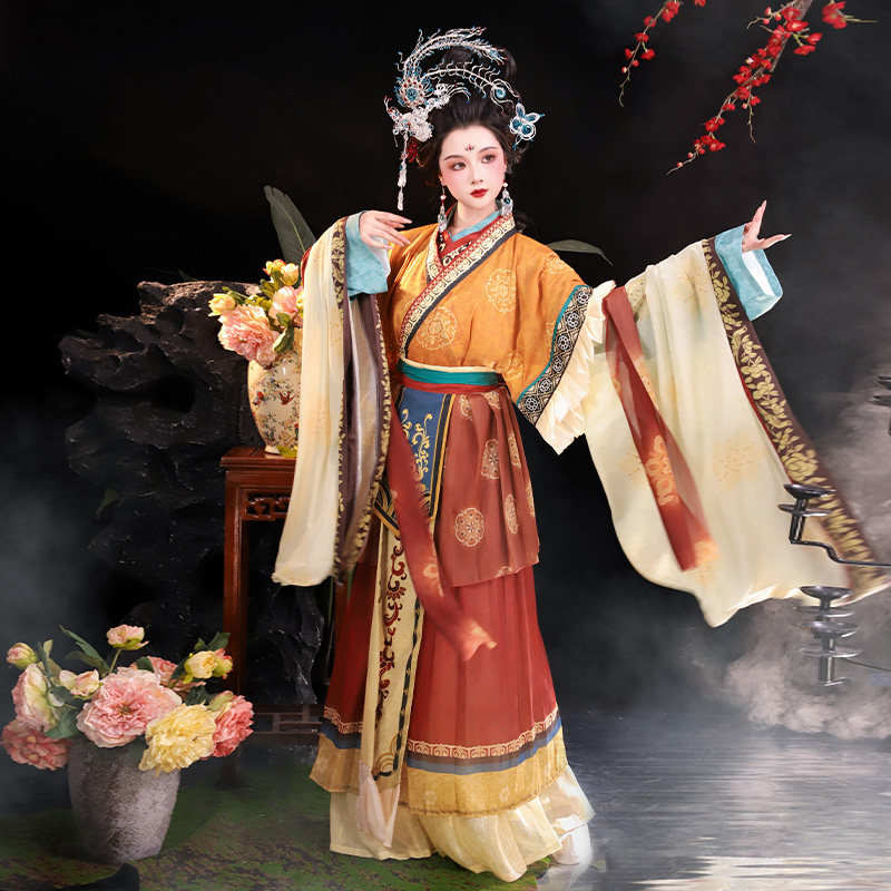Luoshenxi hanfu – jesenska kolekcija, obnova nacionalnog stila, ženski tradicionalni hanfu komad odjeće