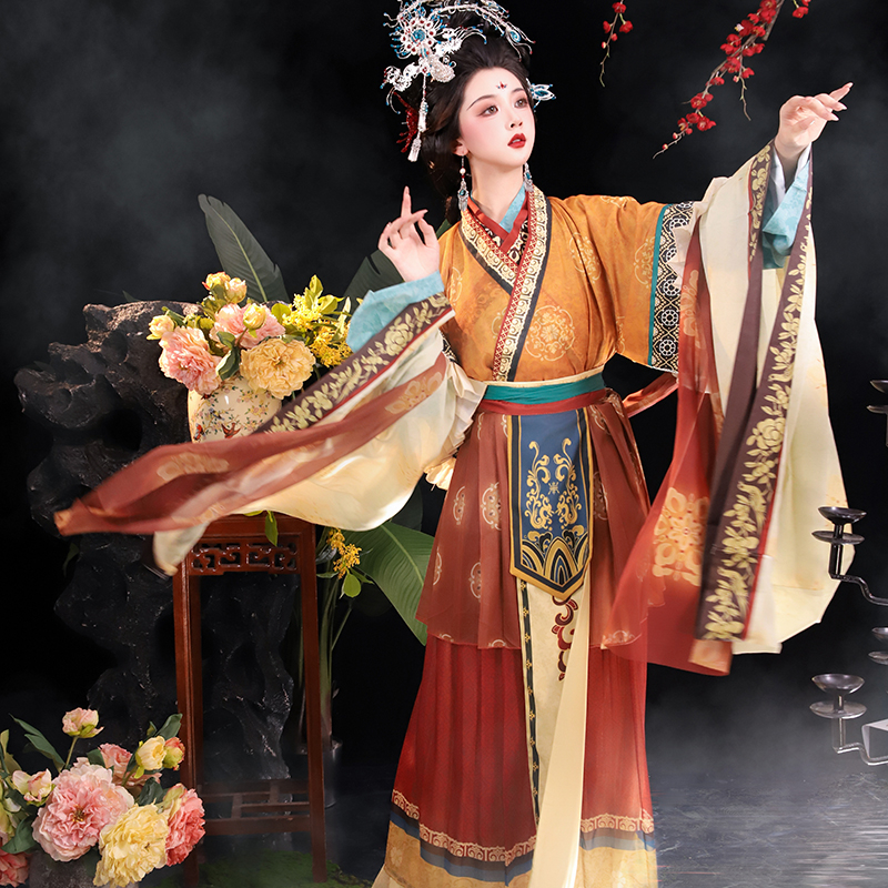 Luoshenxi hanfu – jesenska kolekcija, obnova nacionalnog stila, ženski tradicionalni hanfu komad odjeće