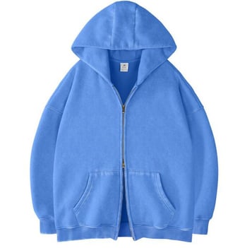 2025 Hoodie s kapuljom i zatvaračem, oversize, debeli materijal, retro stil