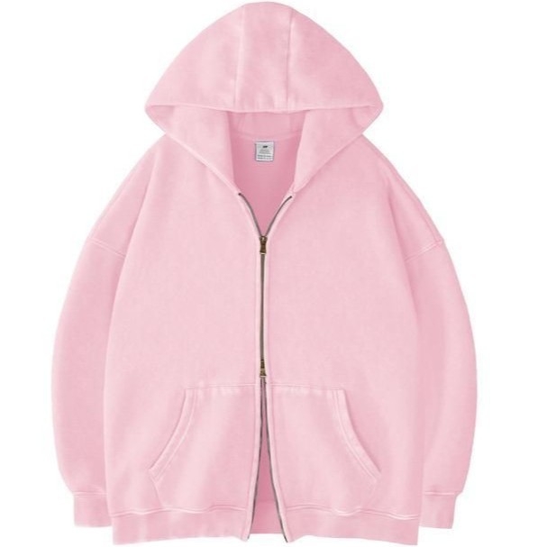 2025 Hoodie s kapuljom i zatvaračem, oversize, debeli materijal, retro stil