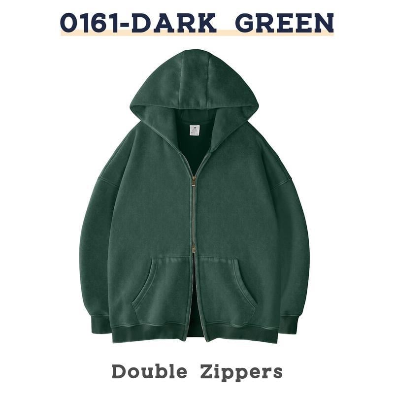 2025 Hoodie s kapuljom i zatvaračem, oversize, debeli materijal, retro stil