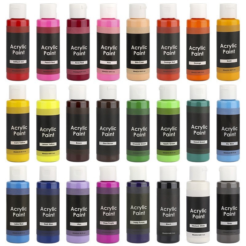 Set akrilnih boja, 24 boje, 60 ml