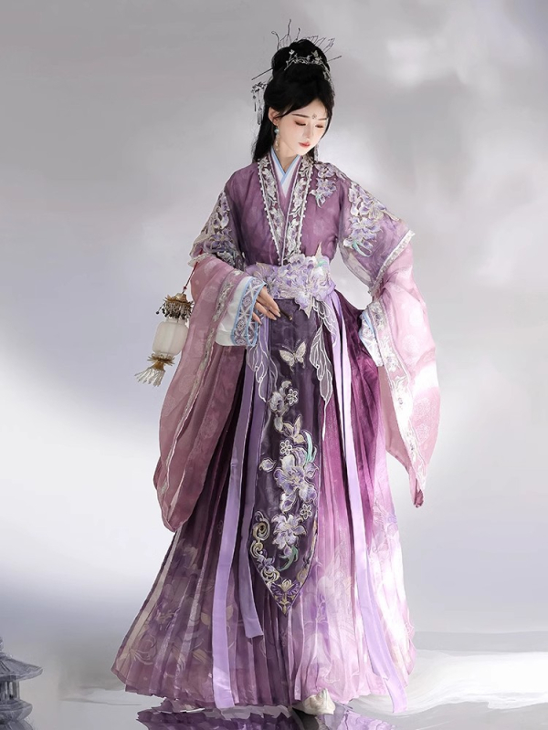 Ženski Hanfu s izšivanjem u Wei Jin stilu, restaurirani Hanfu s Tang stilom, proljeće-ljeto komplet