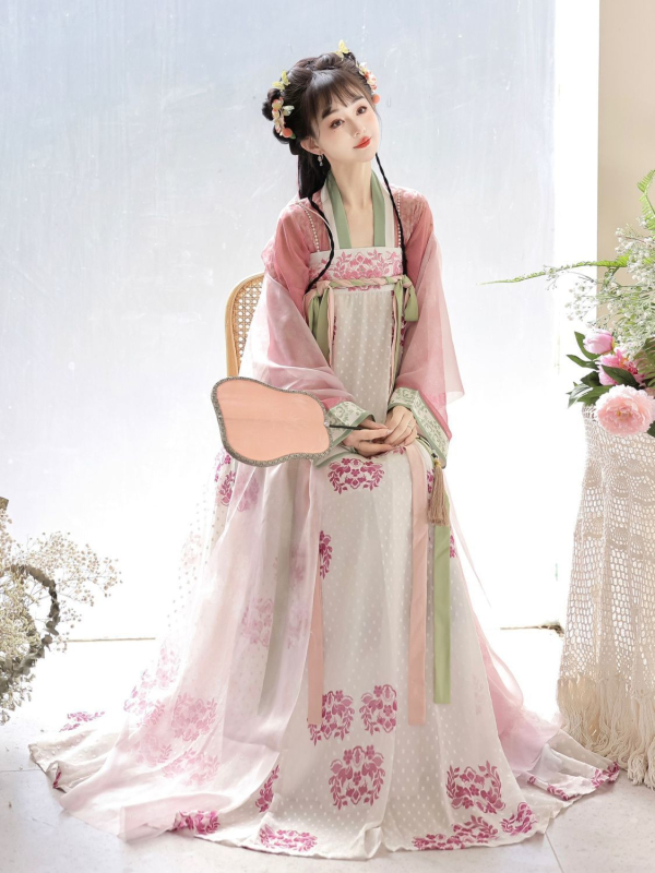 Hanfu nadahnut Tang dinastijom za žene, novi model 2026, dvoslojni set s gornjim dijelom i suknjom, retro svakodnevni drevni kostim, proljeće-ljeto-jesen