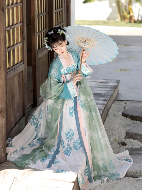 Hanfu nadahnut Tang dinastijom za žene, novi model 2026, dvoslojni set s gornjim dijelom i suknjom, retro svakodnevni drevni kostim, proljeće-ljeto-jesen