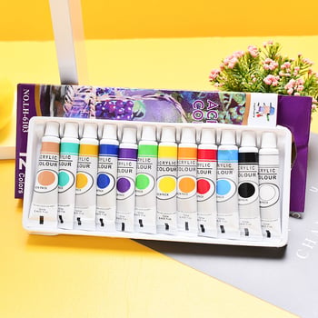 Set akrilnih boja 12 ml, 12 cijevi, dječji DIY crtanje