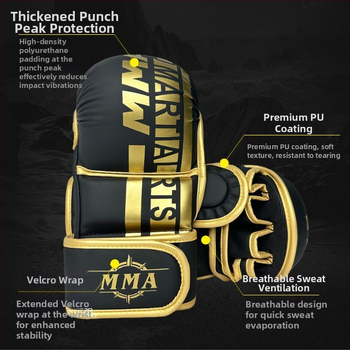 Boxerské rukavice s polovičnými prstami pre dospelých, Sanda a Muay Thai, pre deti a tínedžerov, profesionálne MMA rukavice, prvotriedna kvalita