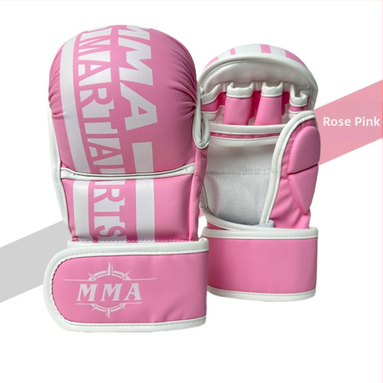 Boxerské rukavice s polovičnými prstami pre dospelých, Sanda a Muay Thai, pre deti a tínedžerov, profesionálne MMA rukavice, prvotriedna kvalita