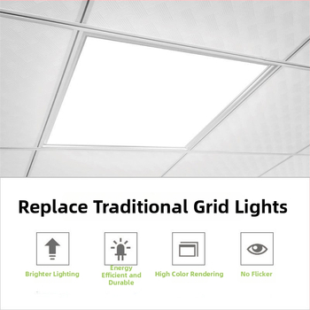 Integrovaný stropný LED panel 600x600, 60x60, doska zo sádrokartónu s minerálnou vlnou