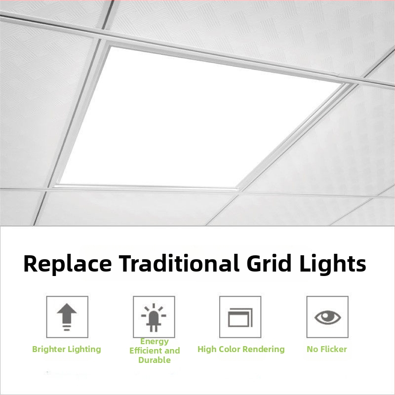 Integrovaný stropný LED panel 600x600, 60x60, doska zo sádrokartónu s minerálnou vlnou