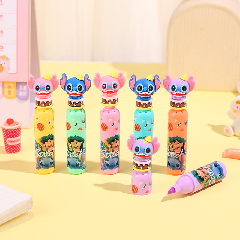 Stitch хайлайтър в бутилка вино – мини маркер за бележки и скици