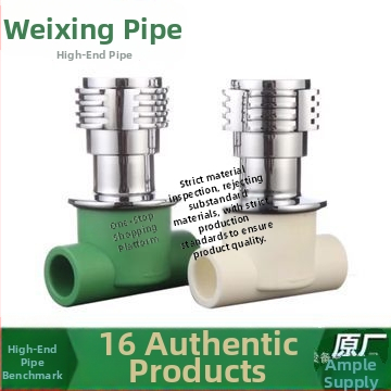 Weixing PPR водопроводни фитинги с скрит клапан, бели и зелени, D20, D25