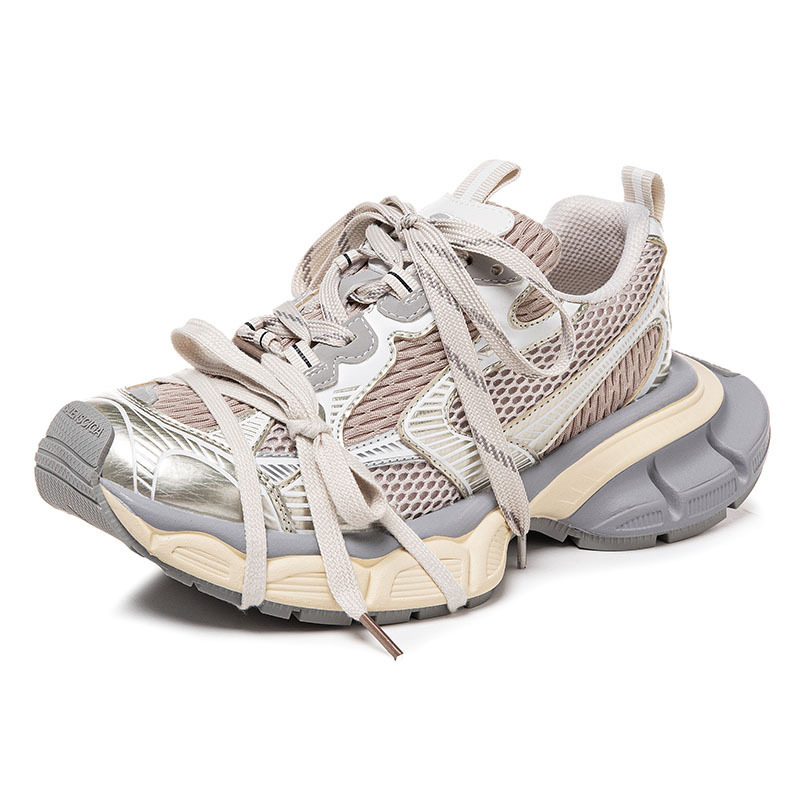 2026 tavasz-nyár Női dad sneakers, légáteresztő, sokoldalú, vintage vast talppal a magasság növeléséért, mindennapi sportcipő