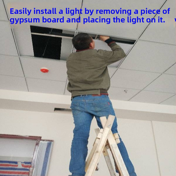 Integrovaný stropný LED panel 600×600, plochý LED panel 600×600 s mriežkou 60×60, doska z minerálnej vaty a sadry, 595 inžinierske panelové osvetlenie