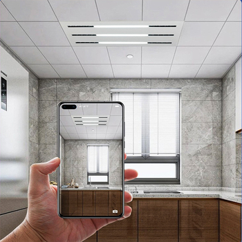 LED лампа с лещи и решетка, интегрирана таванна панел лампа за офис и дневна, 595×595 мм, 4000 lm, висока цветопредавателност (CRI ≥ 90)