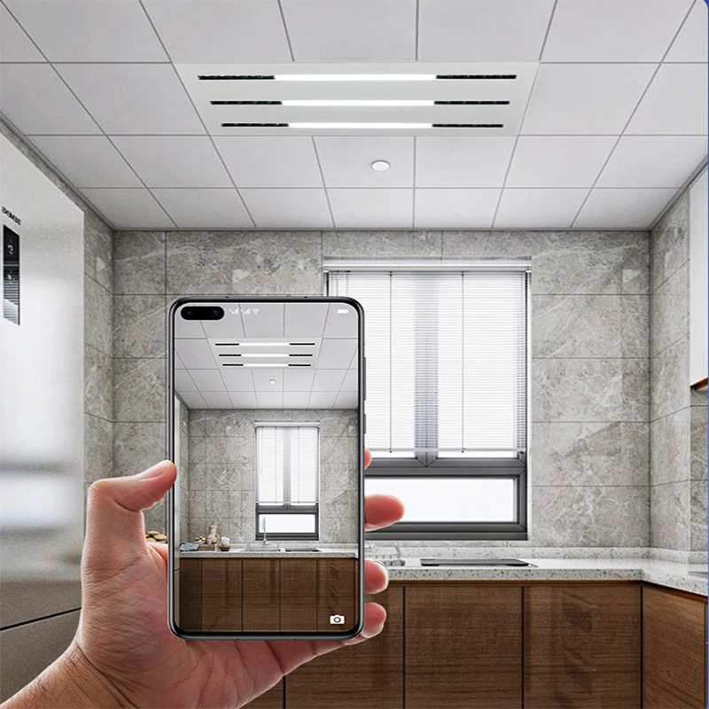 LED лампа с лещи и решетка, интегрирана таванна панел лампа за офис и дневна, 595×595 мм, 4000 lm, висока цветопредавателност (CRI ≥ 90)