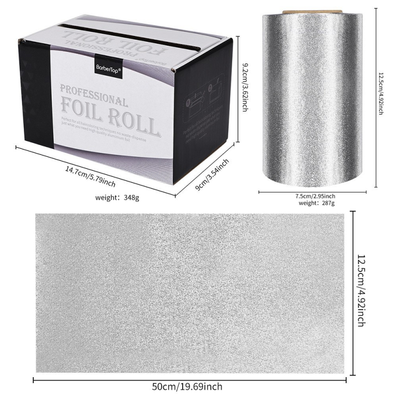 Gusta aluminijska folija za manikuru i frizerske salone – folija za uklanjanje laka i izbjeljivanje kose