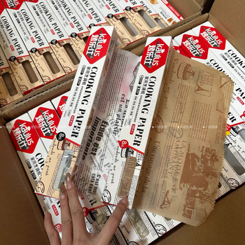 Силиконово покрит пергамент за печене за фурна и фритюрник, абсорбиращ масло лист за печене с алуминиево фолио