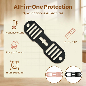 Силиконов държач за капаци за кухнята — минималистичен организатор, преносим