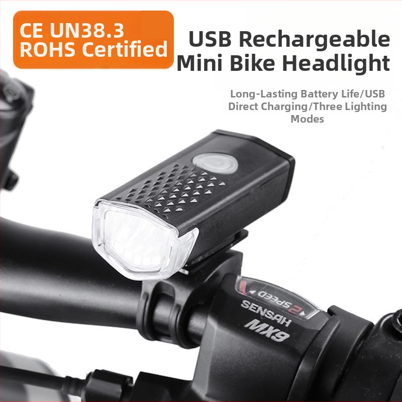 USB nabíjateľné predné svetlo na bicykel, vysoká jasnosť pre nočné jazdy, horský bicykel, model 2255