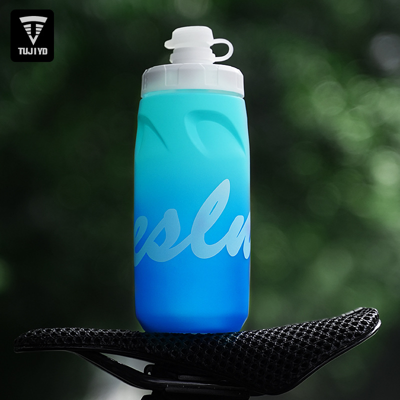 Sticlă de apă pentru ciclism, cu capacitate mare, design de tip strângere, pentru biciclete de drum și MTB