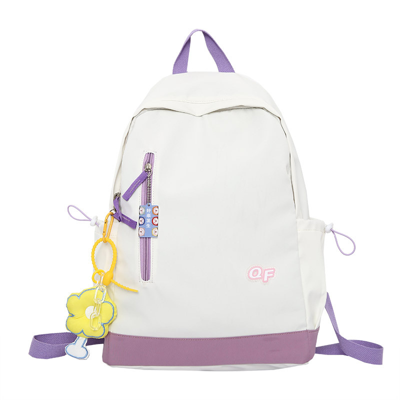 Nagy kapacitású iskolai hátizsák erdő-stílusú és koreai ihletésű, Harajuku/Japán inspirációval, uniszex, nylonból, 20–35 L, 15 colos laptophoz