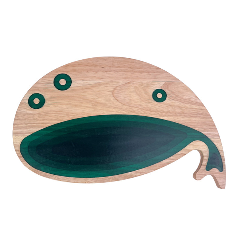 Shark Resin дъска за рязане от масивно дърво, акациева дъска за стейк, кухненска дъска за сирене и хляб