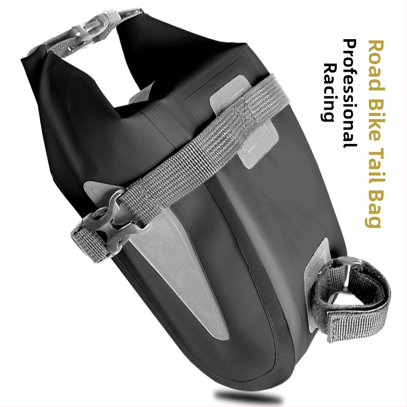 PVC taška na bicykel, 4L, nepremokavá, odolná proti opotrebeniu, s reflexnými prvkami