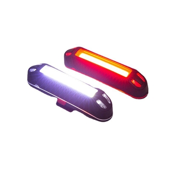 Задно велосипедно светло с USB-C зареждане, планински велосипед, мигаща светлина с висока яркост COB LED светодиоди