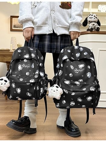 Koreai stílusú hátizsák közép- és gimnazista lányok számára, elegáns iskolai és utazó hátizsák