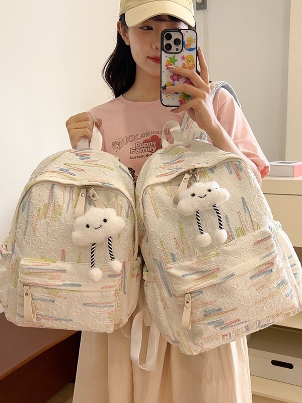 Unisex hátizsák 20–35 L, velúr anyag, városi utcai stílus, iskola és utazás számára, 15 hüvelykes laptopig fér, egyszínű dizájn, légpárnás vállpántok