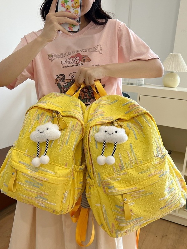 Unisex hátizsák 20–35 L, velúr anyag, városi utcai stílus, iskola és utazás számára, 15 hüvelykes laptopig fér, egyszínű dizájn, légpárnás vállpántok