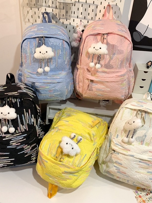Unisex hátizsák 20–35 L, velúr anyag, városi utcai stílus, iskola és utazás számára, 15 hüvelykes laptopig fér, egyszínű dizájn, légpárnás vállpántok