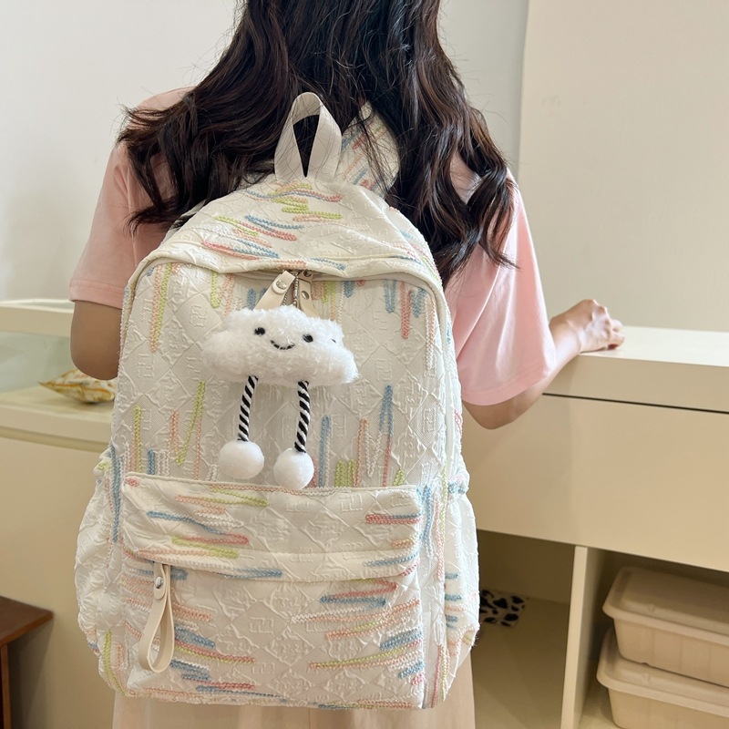 Unisex hátizsák 20–35 L, velúr anyag, városi utcai stílus, iskola és utazás számára, 15 hüvelykes laptopig fér, egyszínű dizájn, légpárnás vállpántok