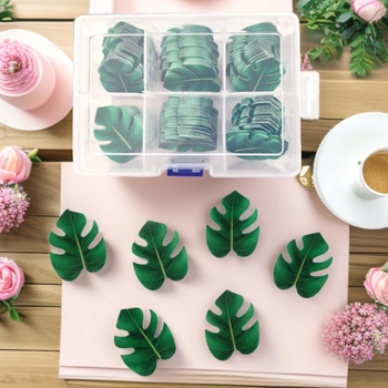 Monstera лист от оризова хартия за декорация на торти и печене, вафел хартия с хранително качество, едро