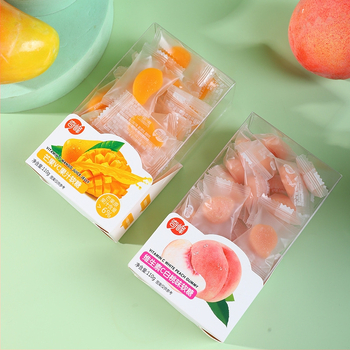 Qifeng vitamín C žuvacie gumy: manga želé, cukríky s bielou broskyňou, detské ovocné sladkosti QQ cukríky